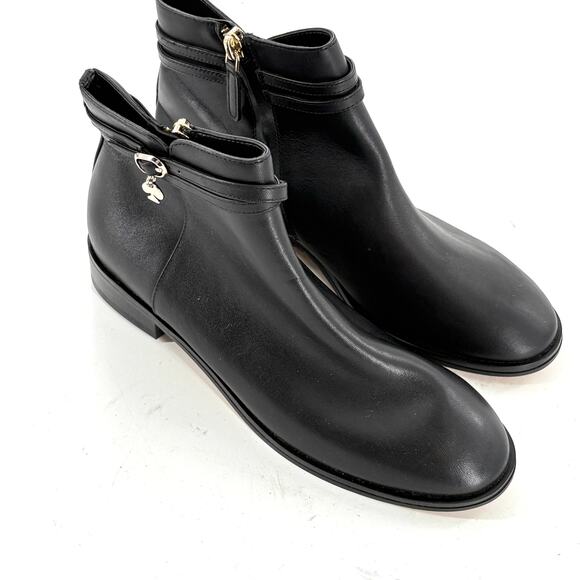 Kate Spade Stable Ankle Boots 6 NWOT Booties Black Leather Capsule Minimalist - Picture 5 of 8